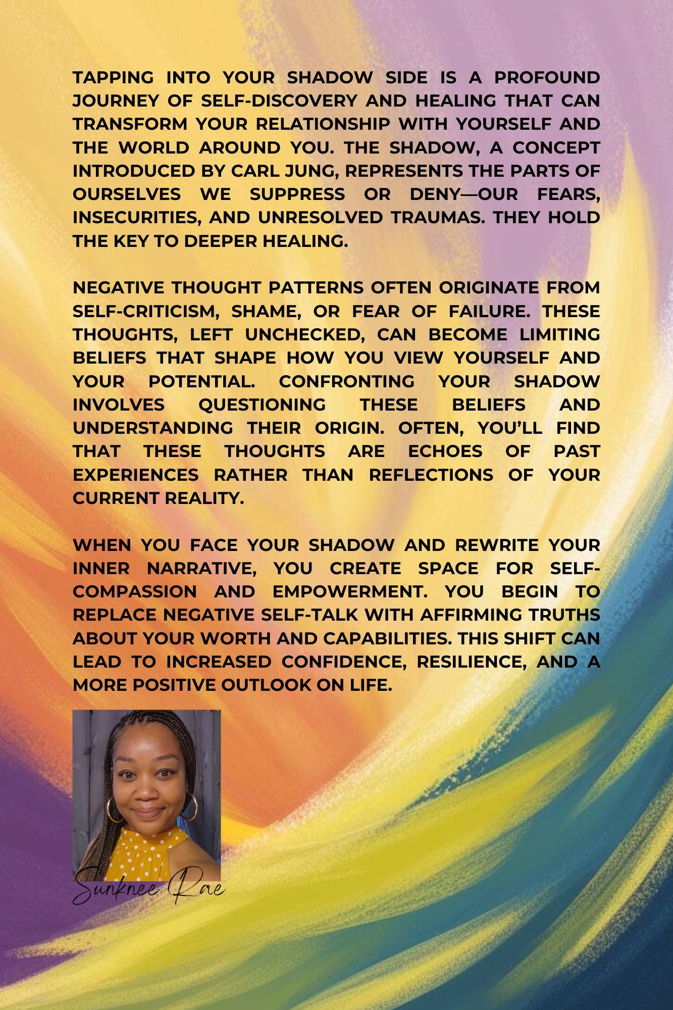 From the Shadows to Sunlight: A Journey to Self-Affirmation